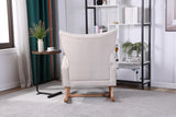 Modern Accent Chair High Backrest Living Room Chair Lounge Arm Rocking Chair