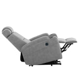 Power Lift Recliner Chair - USB Charge Port (Light Gray)
