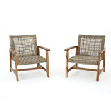 HAMPTON WOOD + WICKER CLUB CHAIR