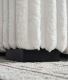 Square Arm Loveseat With Ottoman, Cup Holder, Bluetooth Speaker,Wireless Charger,USB Ports