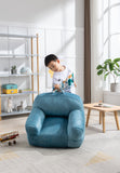 Kid's Bean Bag Chair Velvet Fabric Memory Sponge Stuffed
