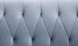 Sofa w/2 Pillows, Light Gray Velvet