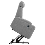 Power Lift Recliner Chair - USB Charge Port (Light Gray)