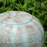 Antique Blue Heavy Outdoor Cement Fountain Antique Blue - Urn Design Water feature For Home Garden, Lawn, Deck & Patio