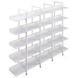 5 Tier Bookcase Home Office Open Bookshelf, Vintage Industrial Style