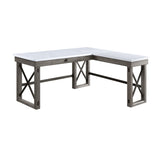 Grey Writing Desk w/Lift Top in Marble Top