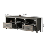70 Inch Length TV Stand for Living Room with 2 Drawers