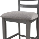 5-Piece Wooden Counter Height Dining Set with Padded Chairs