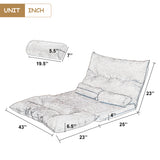 Light Brown Adjustable Folding Futon Sofa