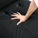 Black L shape Modular Sectional Sofa