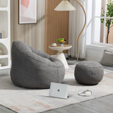 Bean Bag Sofa Chair With Footrest