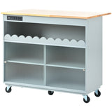 Kitchen Island with Drop Leaf