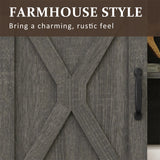 Dark Gray Farmhouse tv stand / Storage Cabinet