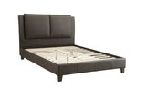 California King Size Bed Faux Leather Upholstered