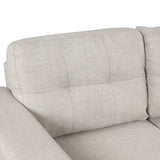 Modern Sectional Sofa with Storage Ottoman