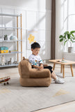Kid's Bean Bag Chair Velvet Fabric Memory Sponge Stuffed