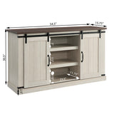 Classic Farmhouse Media TV Stand Entertainment Console