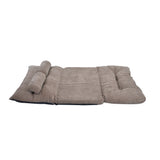Light Brown Adjustable Folding Futon Sofa