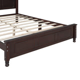 Queen 3-Piece Bedroom Set Wood Platform Bed