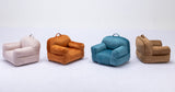 Kid's Bean Bag Chair Velvet Fabric Memory Sponge Stuffed