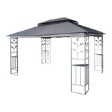 13x10 Outdoor Patio Gazebo Canopy Tent With Ventilated Double Roof And Mosquito net