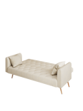 Love seat sofa, American retro beige velvet