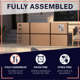 TV Stand Console for TVs up to 95 inches, No Assembly Required, Aged Whiskey Finish