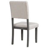 Grey 6-Piece Dining Table and Chair Set