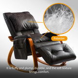 Comfortable Massaging Rocking Chair Brown