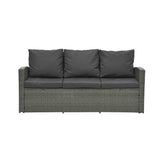 Patio Furniture, Outdoor Furniture, Seasonal PE Wicker Furniture,5 Set Wicker Furniture With Tempered Glass Table Top