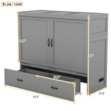 Full Size Murphy Bed with USB Ports
