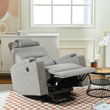 Power Lift Recliner Chair - USB Charge Port (Light Gray)