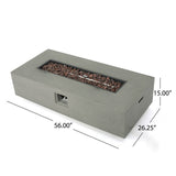 RECTANGLE FIRE TABLE TANK OUTSIDE