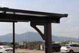 10' x 12' Outdoor Pergola Gazebo,Wall-Mounted Lean to Metal Awning Gazebo with Roof,Large Heavy Duty for Patio,Decks,Backyard