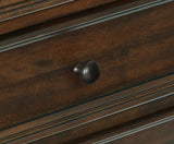 Classic Bedroom Brown Finish Chest of Drawers Mango Veneer Wood