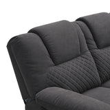Home Theater Seating Modern Manual Recliner Sofa Chairs with Storage Box