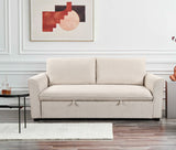 Sleeper Sofa Bed, Modern Fabric Loveseat Futon Sofa Couch w/Pullout Bed