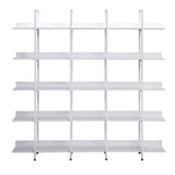 5 Tier Bookcase Home Office Open Bookshelf, Vintage Industrial Style