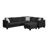 Black  Sectional Sofa Couch