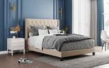 Queen Upholstered Platform Bed