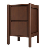 Queen 4 Piece Bedroom Set Mid Century Modern  Platform Bed with Two Nightstands and Dresser