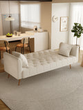 Love seat sofa, American retro beige velvet