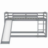 Twin over Twin Bunk Bed with Convertible Slide and Ladder
