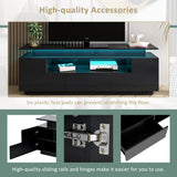Modern, Stylish Functional TV stand with Color Changing LED Lights