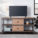 TV Stand in Weathered Oak