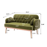 Green Velvet Sofa Loveseat