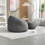 Bean Bag Sofa Chair With Footrest