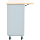 Kitchen Island with Drop Leaf