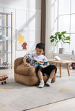 Kid's Bean Bag Chair Velvet Fabric Memory Sponge Stuffed