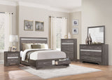 Embossed Silver grey Glitter Dresser